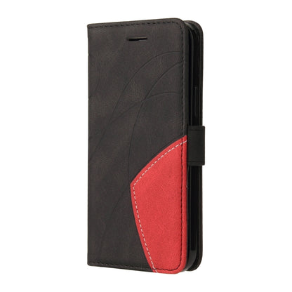 For Xiaomi Redmi Note 8 Pro Dual-color Splicing Horizontal Flip PU Leather Case with Holder & Card Slots & Wallet(Black) - Xiaomi Cases by buy2fix | Online Shopping UK | buy2fix