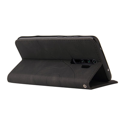 For Xiaomi Redmi Note 8 Pro Dual-color Splicing Horizontal Flip PU Leather Case with Holder & Card Slots & Wallet(Black) - Xiaomi Cases by buy2fix | Online Shopping UK | buy2fix