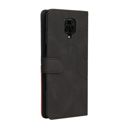 For Xiaomi Redmi Note 9 Pro / Note 9 Pro Max Dual-color Splicing Horizontal Flip PU Leather Case with Holder & Card Slots & Wallet(Black) - Xiaomi Cases by buy2fix | Online Shopping UK | buy2fix