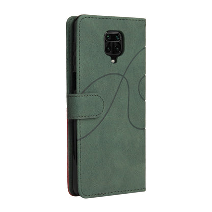 For Xiaomi Redmi Note 9 Pro / Note 9 Pro Max Dual-color Splicing Horizontal Flip PU Leather Case with Holder & Card Slots & Wallet(Green) - Xiaomi Cases by buy2fix | Online Shopping UK | buy2fix