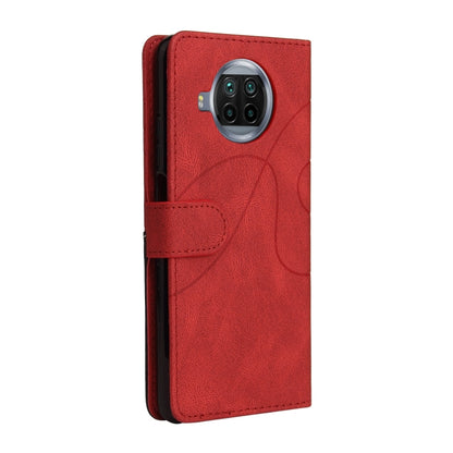 For Xiaomi Mi 10T Lite 5G Dual-color Splicing Horizontal Flip PU Leather Case with Holder & Card Slots & Wallet(Red) - Xiaomi Cases by buy2fix | Online Shopping UK | buy2fix