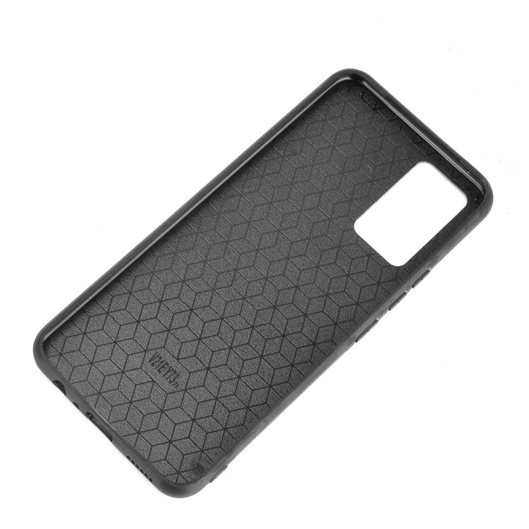 For vivo V21e Shockproof Sewing Cow Skin Texture PC + PU + TPU Case(Black) - vivo Cases by buy2fix | Online Shopping UK | buy2fix