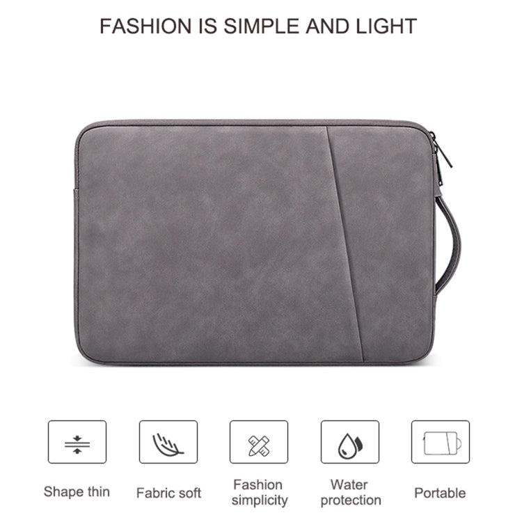 ND08 Sheepskin Notebook Iner Bag, Size:13.3 inch(Elegant Gray) by buy2fix