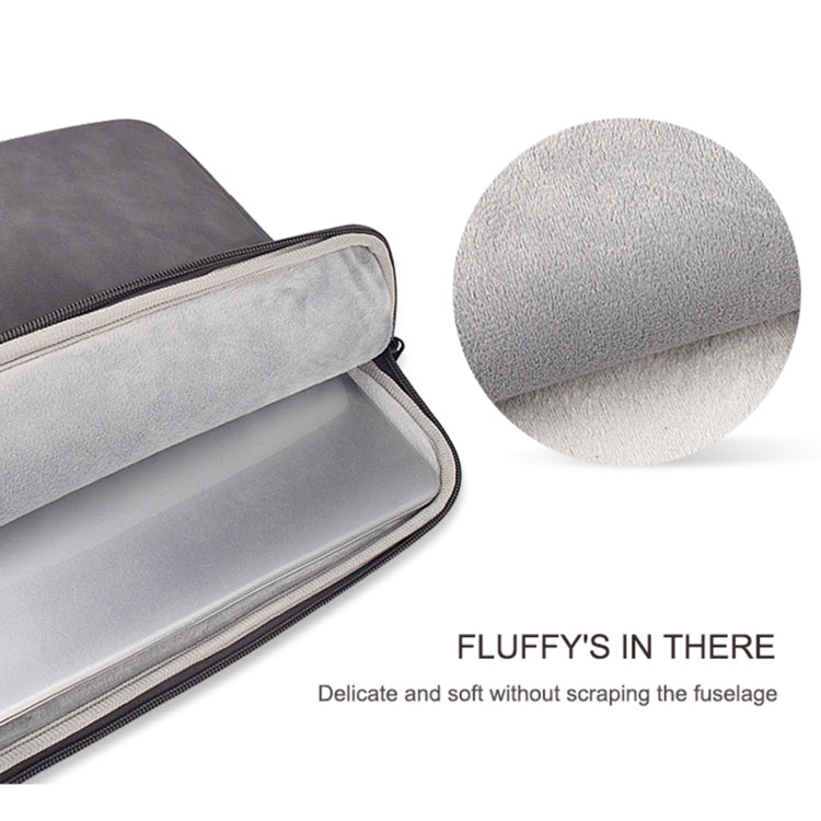 ND08 Sheepskin Notebook Iner Bag, Size:14.1-15.4 inch(Elegant Gray) by buy2fix