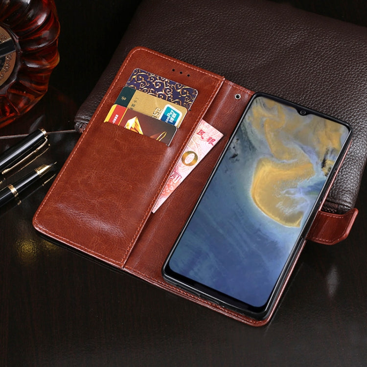 For ZTE Blade A51 idewei Crazy Horse Texture Horizontal Flip Leather Case with Holder & Card Slots & Wallet(Yellow) - ZTE Cases by idewei | Online Shopping UK | buy2fix