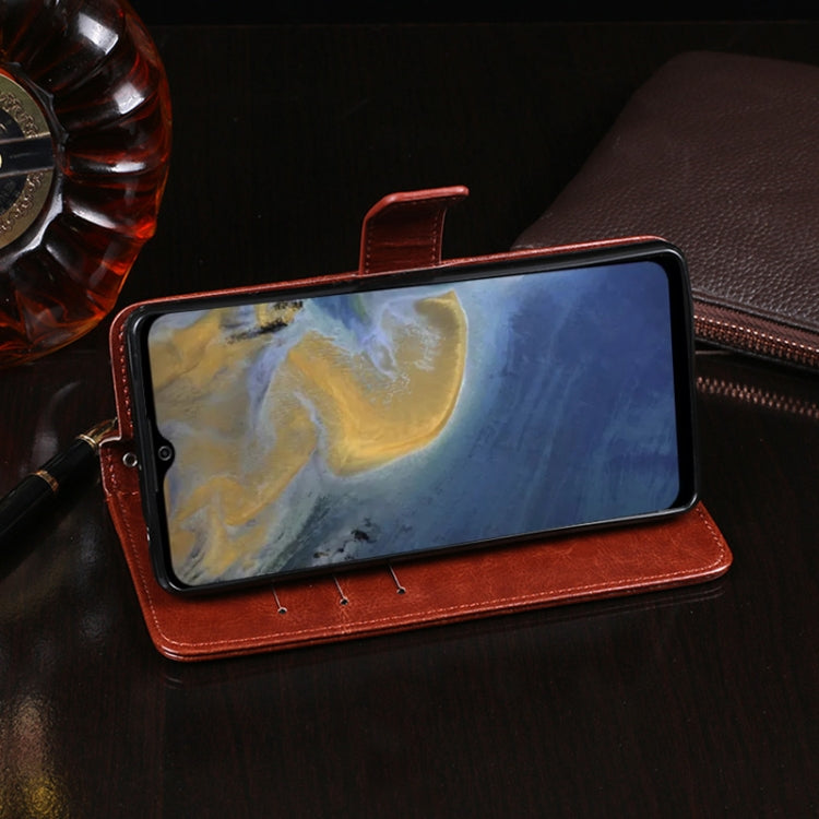 For ZTE Blade A51 idewei Crazy Horse Texture Horizontal Flip Leather Case with Holder & Card Slots & Wallet(Yellow) - ZTE Cases by idewei | Online Shopping UK | buy2fix