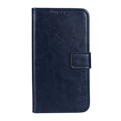 For ZTE Blade A51 idewei Crazy Horse Texture Horizontal Flip Leather Case with Holder & Card Slots & Wallet(Blue) - ZTE Cases by idewei | Online Shopping UK | buy2fix