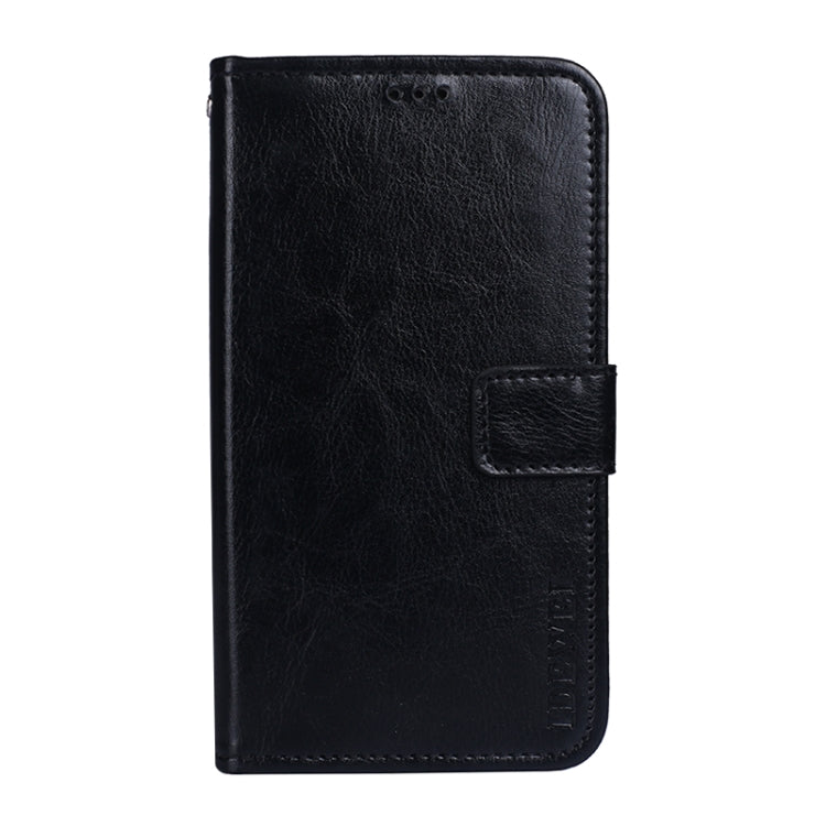 For ZTE Blade A71 idewei Crazy Horse Texture Horizontal Flip Leather Case with Holder & Card Slots & Wallet(Black) - ZTE Cases by idewei | Online Shopping UK | buy2fix