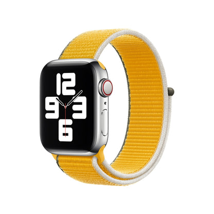 Loop Type Sport Watch Band For Apple Watch Series 9&8&7 41mm / SE 3&SE 2&6&SE&5&4 40mm / 3&2&1 38mm(Sunflower) by buy2fix