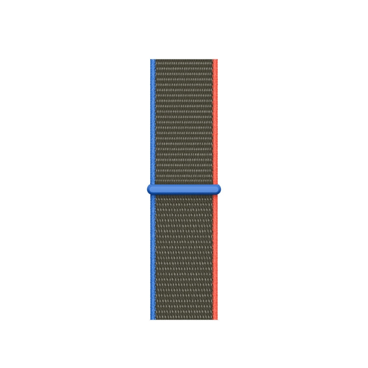 Loop Type Sport Watch Band For Apple Watch Series 9&8&7 41mm / SE 3&SE 2&6&SE&5&4 40mm / 3&2&1 38mm(Olive) by buy2fix