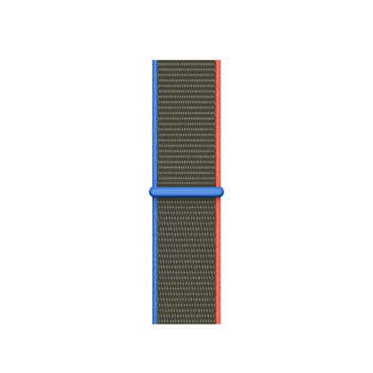 Loop Type Sport Watch Band For Apple Watch Series 9&8&7 41mm / SE 3&SE 2&6&SE&5&4 40mm / 3&2&1 38mm(Olive) by buy2fix