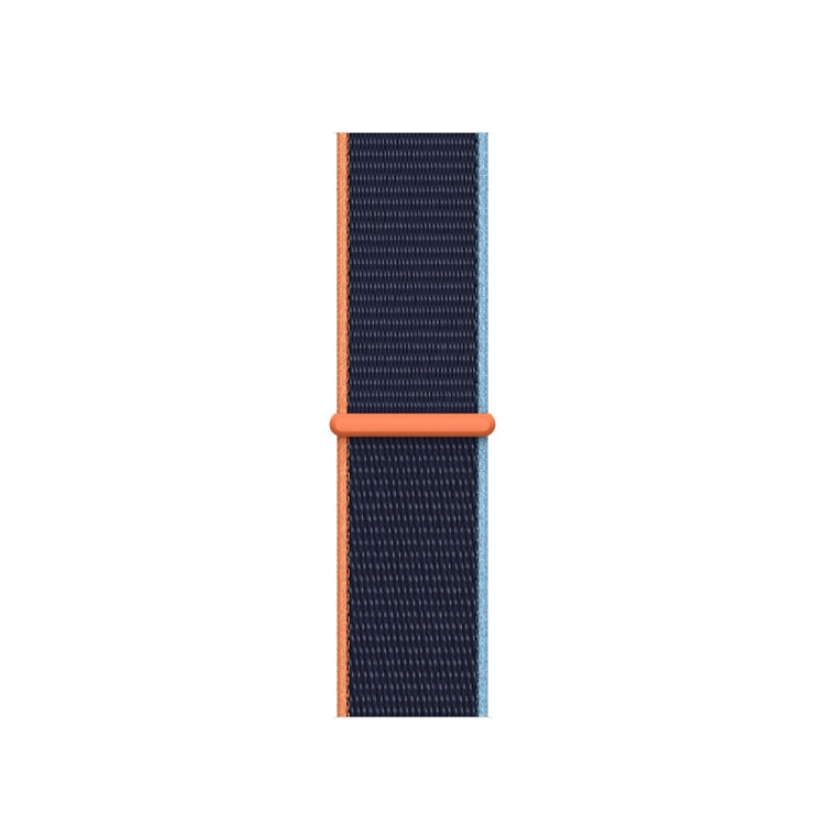 Loop Type Sport Watch Band For Apple Watch Series 9&8&7 41mm / SE 3&SE 2&6&SE&5&4 40mm / 3&2&1 38mm(Dark Navy Blue) - Watch Bands by buy2fix | Online Shopping UK | buy2fix