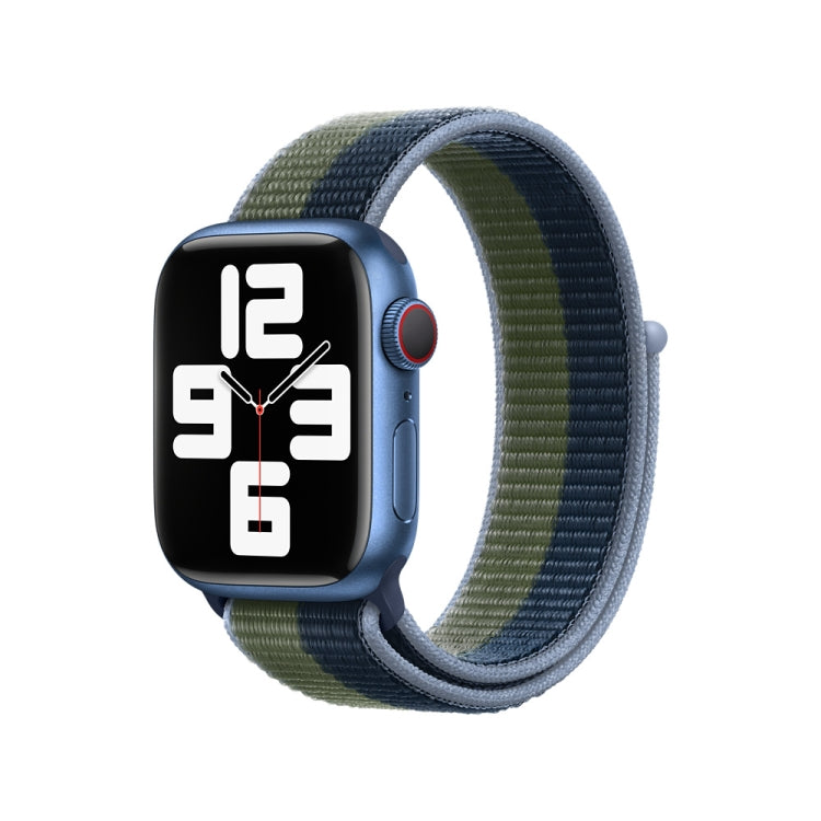 Loop Type Sport Watch Band For Apple Watch Ultra 49mm&Watch Ultra 2 49mm / Series 9&8&7 45mm / SE 3&SE 2&6&SE&5&4 44mm / 3&2&1 42mm (Blue Green) by buy2fix