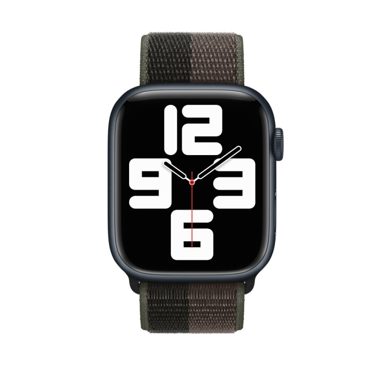 Loop Type Sport Watch Band For Apple Watch Ultra 49mm&Watch Ultra 2 49mm / Series 9&8&7 45mm / SE 3&SE 2&6&SE&5&4 44mm / 3&2&1 42mm (Black Grey) by buy2fix
