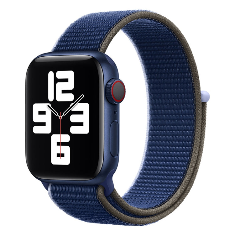 Loop Type Sport Watch Band For Apple Watch Ultra 49mm&Watch Ultra 2 49mm / Series 9&8&7 45mm / SE 3&SE 2&6&SE&5&4 44mm / 3&2&1 42mm(Dark Sea Blue) by buy2fix