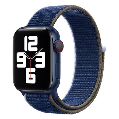 Loop Type Sport Watch Band For Apple Watch Ultra 49mm&Watch Ultra 2 49mm / Series 9&8&7 45mm / SE 3&SE 2&6&SE&5&4 44mm / 3&2&1 42mm(Dark Sea Blue) by buy2fix