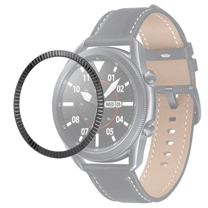 For Samsung Galaxy Watch 3 41mm Smart Watch Wave Texture Bezel Ring(Black) - Watch Cases by ENKAY | Online Shopping UK | buy2fix