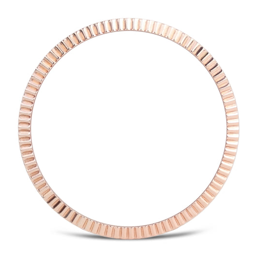 For Samsung Galaxy Watch 3 41mm Smart Watch Wave Texture Bezel Ring(Rose Gold) - Watch Cases by ENKAY | Online Shopping UK | buy2fix