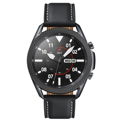 For Samsung Galaxy Watch 3 41mm Smart Watch Rhombus Texture Bezel Ring(Black) - Watch Cases by ENKAY | Online Shopping UK | buy2fix