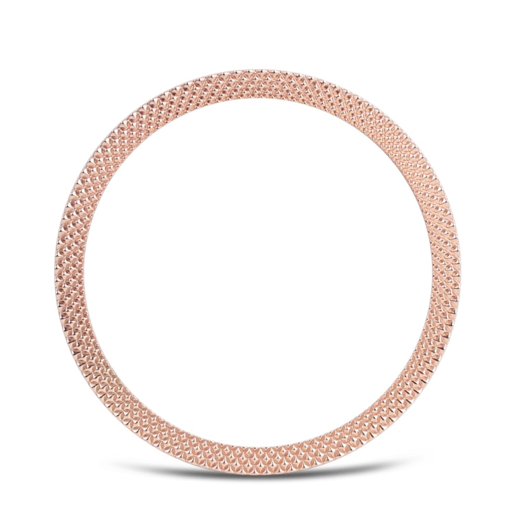 For Samsung Galaxy Watch 3 41mm Smart Watch Rhombus Texture Bezel Ring(Rose Gold) - Watch Cases by ENKAY | Online Shopping UK | buy2fix