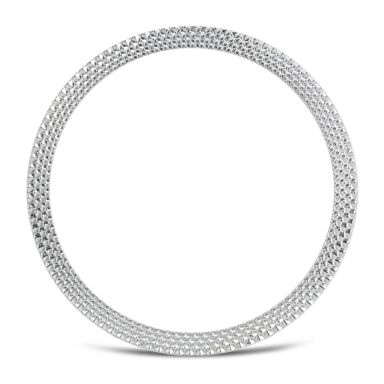 For Samsung Galaxy Watch 3 45mm Smart Watch Rhombus Texture Bezel Ring(Silver) - Watch Cases by ENKAY | Online Shopping UK | buy2fix