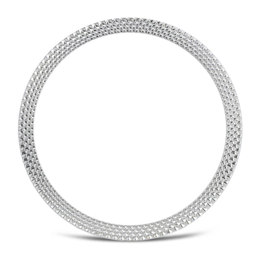 For Samsung Galaxy Watch 3 45mm Smart Watch Rhombus Texture Bezel Ring(Silver) - Watch Cases by ENKAY | Online Shopping UK | buy2fix
