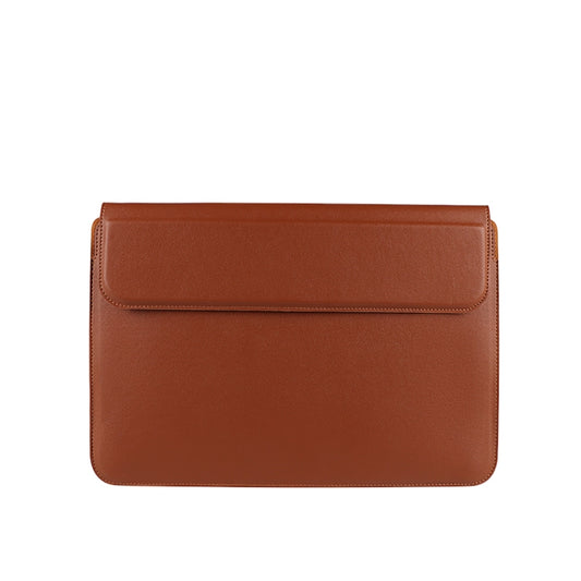 PU08 Multifunctional Notebook PU Liner Bag, Size:14.1-15.4 inch(Cowhide Yellow) by buy2fix