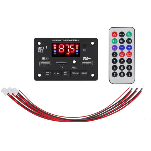 JX-809BT Car 12V Audio MP3 Player Decoder Board FM Radio USB, with Bluetooth / Remote Control / Recording - Car MP3 & MP4 & MP5 by buy2fix | Online Shopping UK | buy2fix