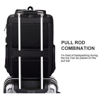 SJ01 Business Casual Computer Backpack with USB Charging Port, Size:13-15 inch Universal(Black) by buy2fix