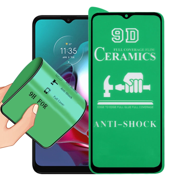 For Motorola Moto G30 9D Full Screen Full Glue Ceramic Film - Motorola Tempered Glass by buy2fix | Online Shopping UK | buy2fix