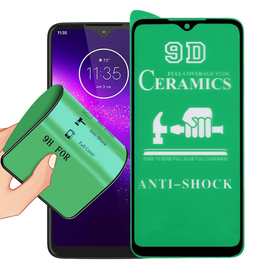 For Motorola One Macro 9D Full Screen Full Glue Ceramic Film