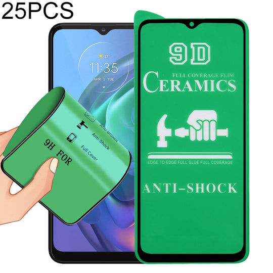 For Motorola Moto G10 25 PCS 9D Full Screen Full Glue Ceramic Film