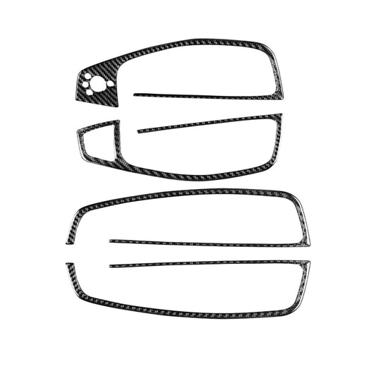 Car Carbon Fiber Glass Lifter Short Style Decorative Sticker for Audi A6 S6 C7 A7 S7 4G8 2012-2018 Right Drive - Car Interior Mouldings by buy2fix | Online Shopping UK | buy2fix