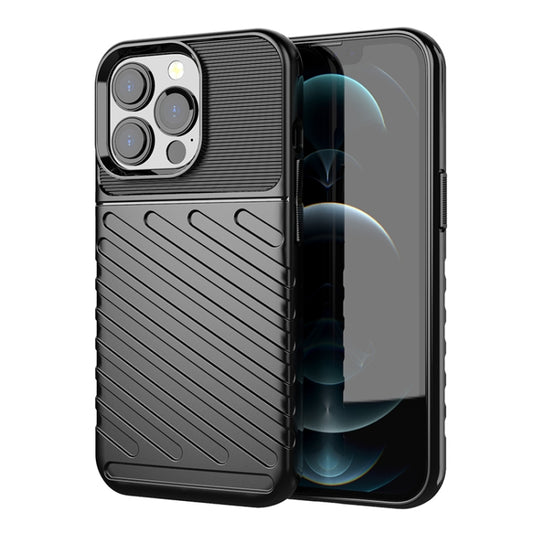 For iPhone 13 Pro Thunderbolt Shockproof TPU Soft Case (Black) - iPhone 13 Pro Cases by buy2fix | Online Shopping UK | buy2fix