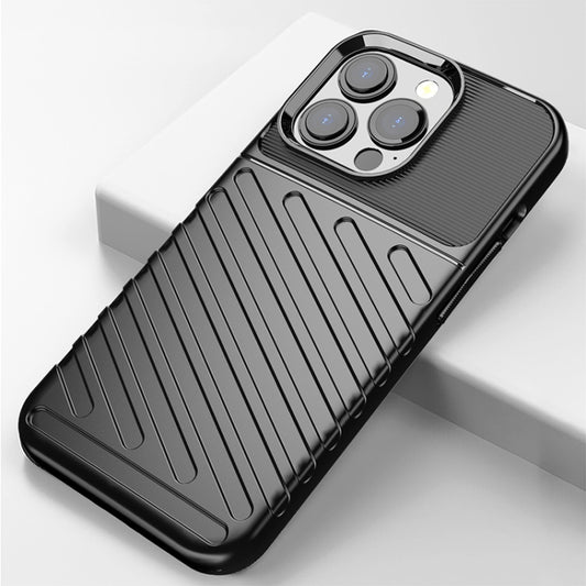 For iPhone 13 Pro Thunderbolt Shockproof TPU Soft Case (Black) - iPhone 13 Pro Cases by buy2fix | Online Shopping UK | buy2fix