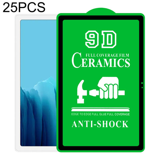 For Samsung Galaxy Tab A7 10.4 2020 T500 Wifi 25pcs 9D Full Screen Full Glue Ceramic Film