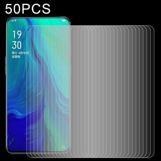 For OPPO Reno5 5G / Reno5 Z 5G 50 PCS 0.26mm 9H 2.5D Tempered Glass Film