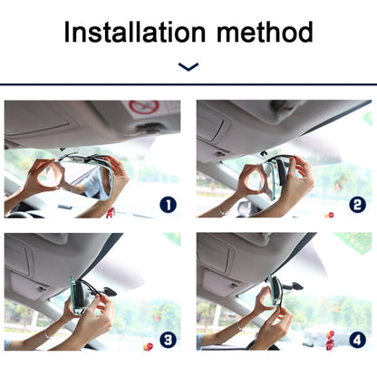 3R-334 Planemirror 250mm Car Rearview Retrofit Frameless Clear Large Mirror(White) - Interior Mirrors by 3R | Online Shopping UK | buy2fix