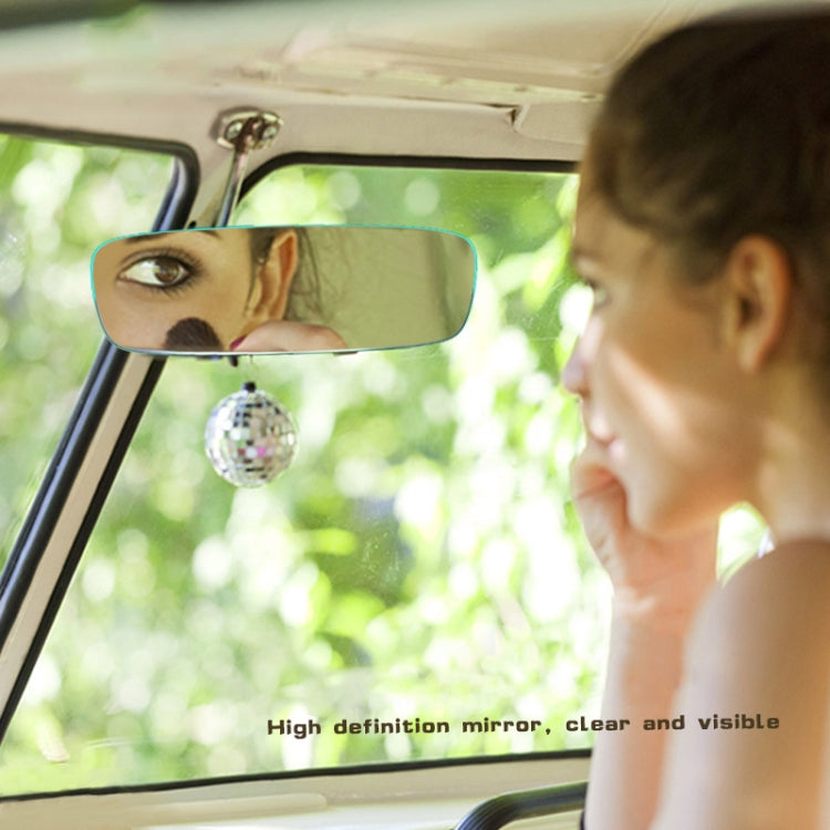 3R-334 Planemirror 250mm Car Rearview Retrofit Frameless Clear Large Mirror(White) - Interior Mirrors by 3R | Online Shopping UK | buy2fix
