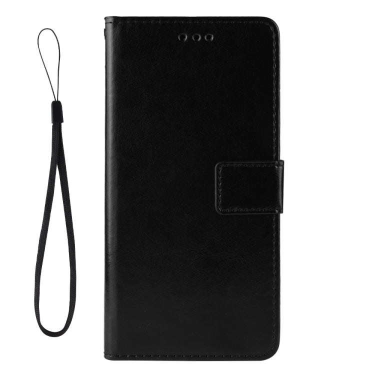 For vivo Y72 5G / iQOO Z3 Crazy Horse Texture Horizontal Flip Leather Case with Holder & Card Slots & Lanyard(Black) by buy2fix