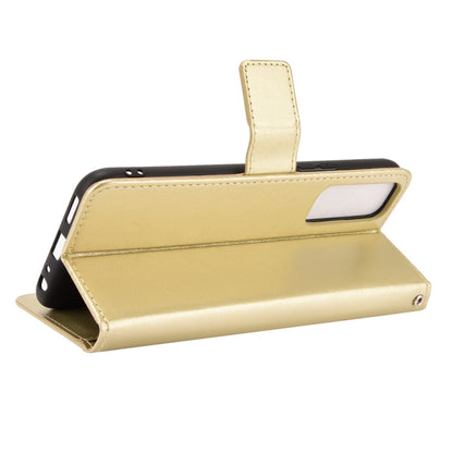 For vivo Y72 5G / iQOO Z3 Crazy Horse Texture Horizontal Flip Leather Case with Holder & Card Slots & Lanyard(Gold) by buy2fix