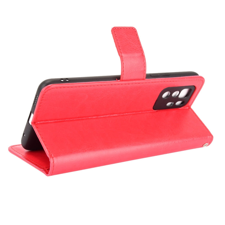 For Xiaomi Redmi Note 10 Pro 5G/Poco X3 GT Crazy Horse Texture Horizontal Flip Leather Case with Holder & Card Slots & Lanyard(Red) - Xiaomi Cases by buy2fix | Online Shopping UK | buy2fix