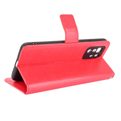 For Xiaomi Redmi Note 10 Pro 5G/Poco X3 GT Crazy Horse Texture Horizontal Flip Leather Case with Holder & Card Slots & Lanyard(Red) - Xiaomi Cases by buy2fix | Online Shopping UK | buy2fix