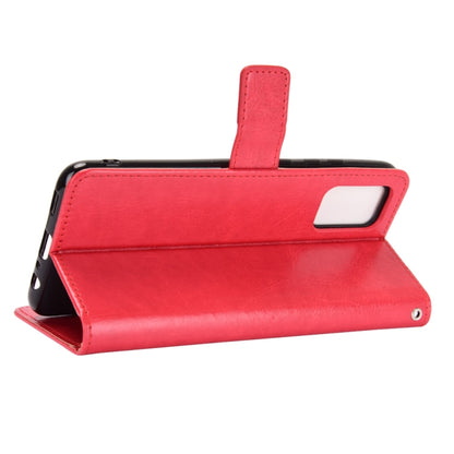 For Samsung Galaxy A03s 164mm Crazy Horse Texture Horizontal Flip Leather Case with Holder & Card Slots & Lanyard(Red) by buy2fix