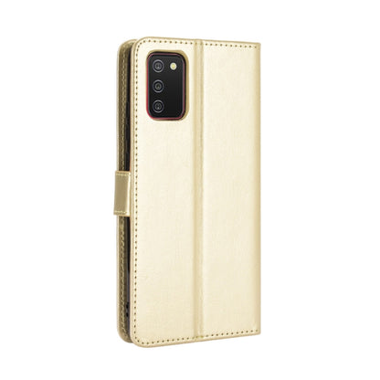For Samsung Galaxy A03s 164mm Crazy Horse Texture Horizontal Flip Leather Case with Holder & Card Slots & Lanyard(Gold) by buy2fix