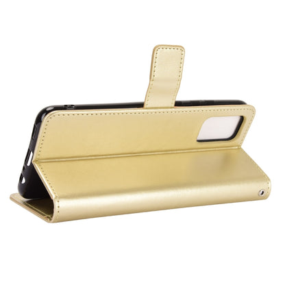 For Samsung Galaxy A03s 164mm Crazy Horse Texture Horizontal Flip Leather Case with Holder & Card Slots & Lanyard(Gold) by buy2fix