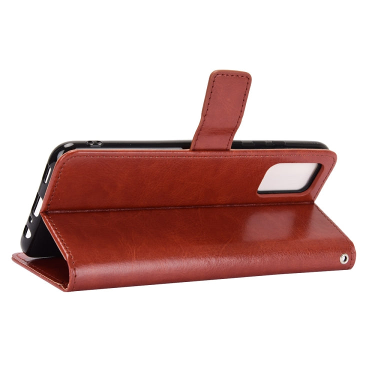 For Samsung Galaxy A03s 164mm Crazy Horse Texture Horizontal Flip Leather Case with Holder & Card Slots & Lanyard(Brown) by buy2fix
