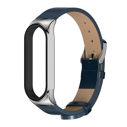 For Xiaomi Mi Band 6 / 5 / 4 / 3 Mijobs CS Microfiber Leather Watch Band(Blue) - Watch Bands by MIJOBS | Online Shopping UK | buy2fix