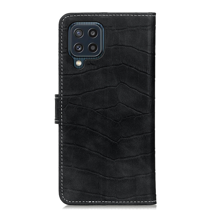 For Samsung Galaxy M32 Crocodile Texture Horizontal Flip Leather Case with Holder & Card Slots & Wallet(Black) by buy2fix