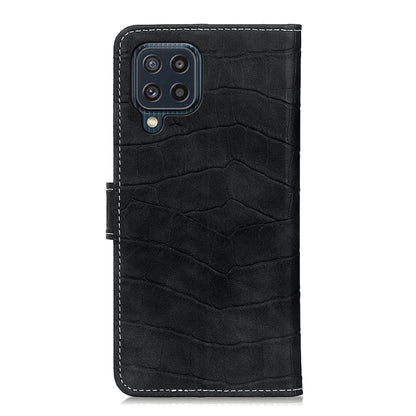 For Samsung Galaxy M32 Crocodile Texture Horizontal Flip Leather Case with Holder & Card Slots & Wallet(Black) by buy2fix